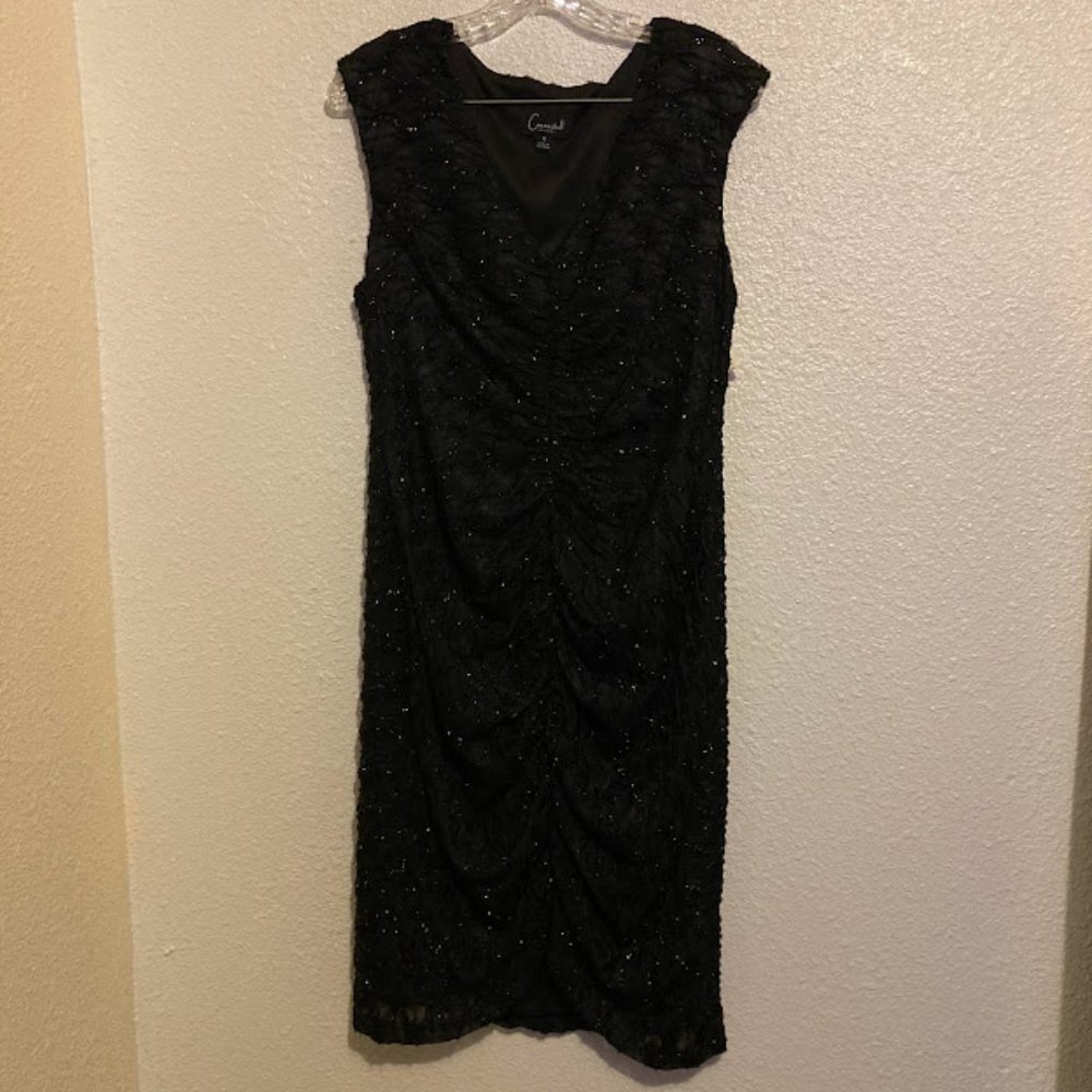 Connected Apparel women's size 12 black dress